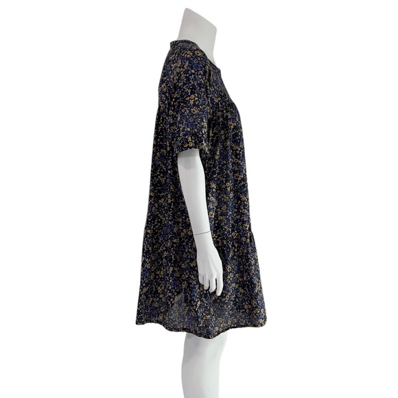 Current Elliott The Raglan Tee Dress in Floral Field 100% Cotton - Picture 7 of 16